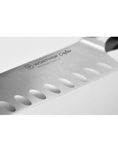 Wüsthof Crafter 17cm med granton-egg santokukniv i ek