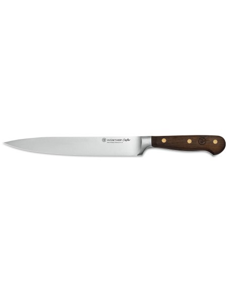 Faca para presunto forjada Wüsthof Crafter 20cm em carvalho fumado