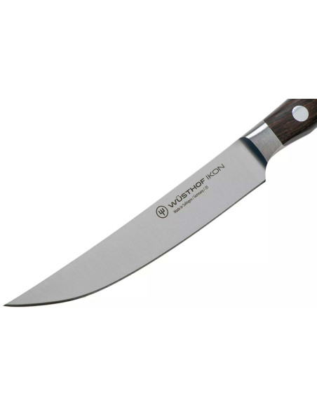 Set med 4 Wüsthof Ikon smidda stekknivar 12cm grenadillträhandtag
