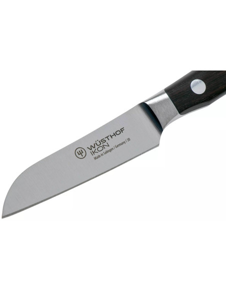 Wüsthof Ikon Spickmesser geschmiedet 8cm gerade Klinge Grenadill-Holzgriff