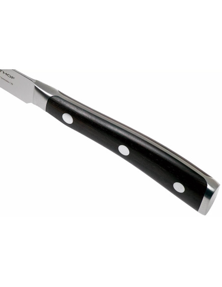Wüsthof Ikon Spickmesser geschmiedet 8cm gerade Klinge Grenadill-Holzgriff