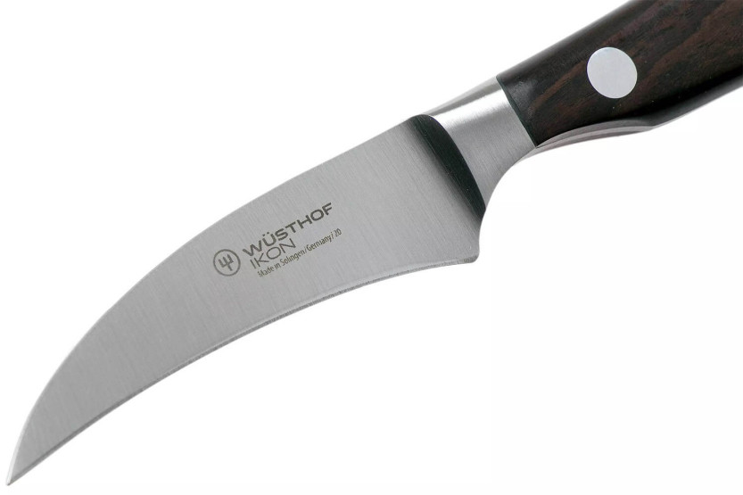 Wüsthof Ikon forged bird's beak knife 7cm in grenadilla wood