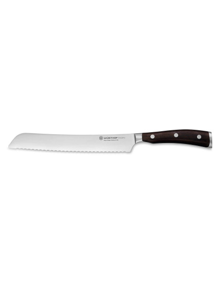 Wüsthof Ikon geschmiedetes Brotmesser 20cm aus Grenadillholz