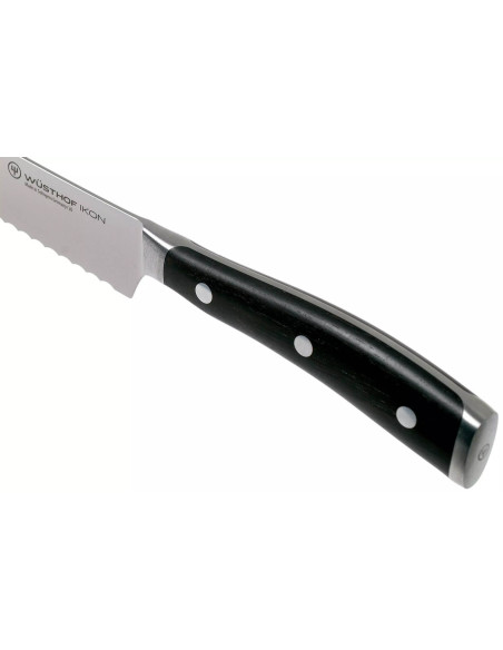 Wüsthof Ikon smidd brødkniv 20 cm i grenadilltre