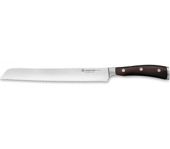 Wüsthof Ikon smidd brødkniv 23 cm i grenadilltre