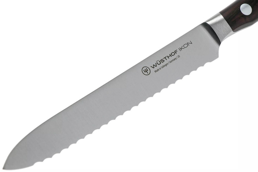 Wüsthof Ikon geschmiedetes Wurstmesser 14cm aus Grenadillholz