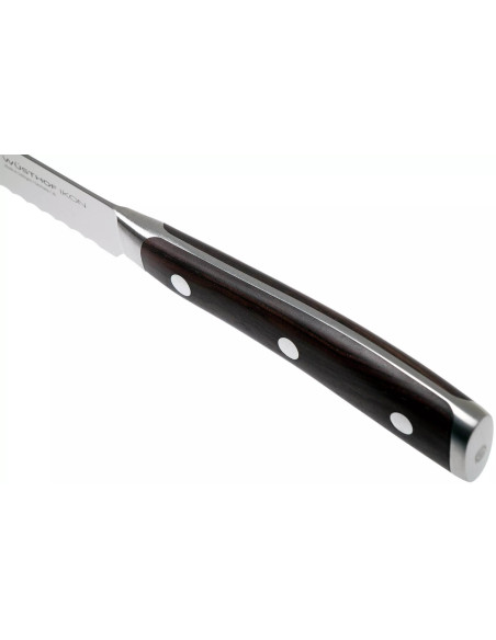 Wüsthof Ikon geschmiedetes Wurstmesser 14cm aus Grenadillholz