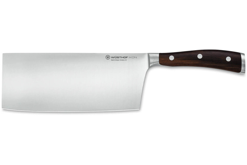 Wüsthof Ikon smidd 18cm kinesisk kockkniv i grenadillträ