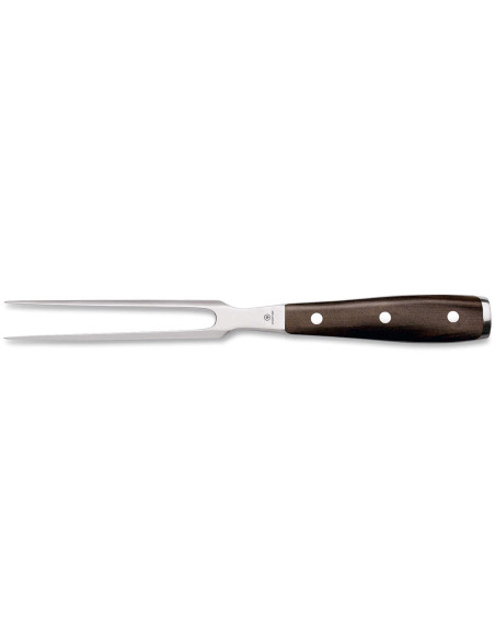 Wüsthof Ikon smidd köttgaffel 16cm i grenadillträ