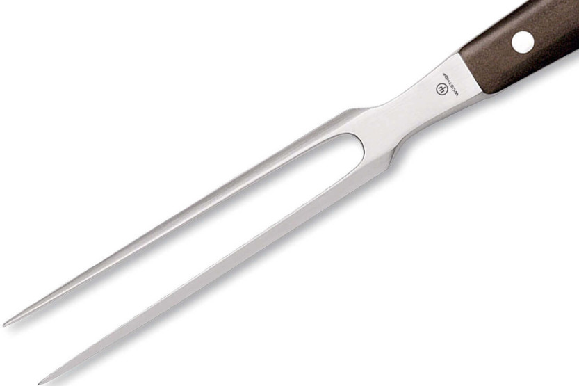 Wüsthof Ikon tenedor de carne forjado 16cm en madera de granadillo