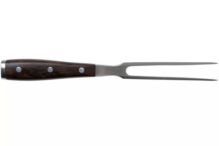 Wüsthof Ikon smidd köttgaffel 16cm i grenadillträ