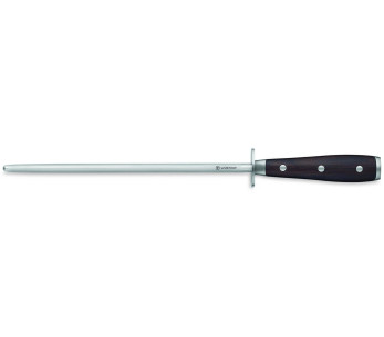 Aço Wüsthof Ikon para afiar aço 26cm com ponta redonda de grão fino