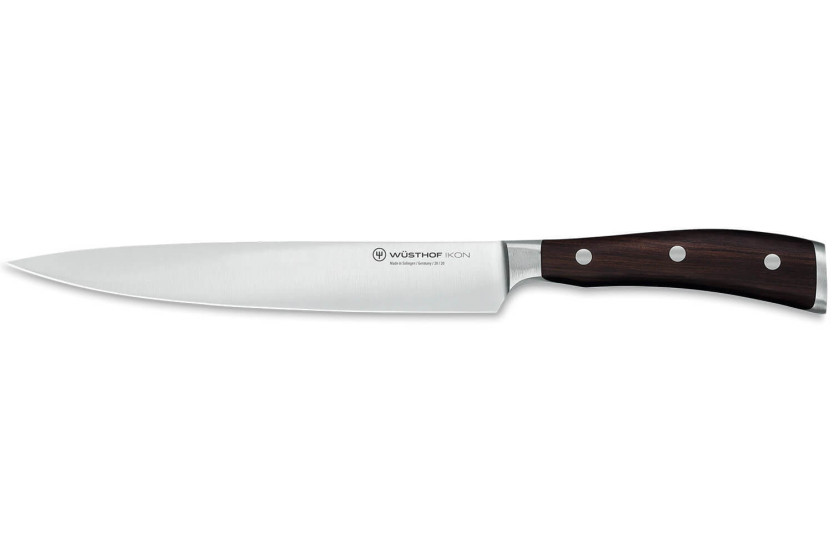 Wüsthof Ikon smidd 20cm skivkniv/universalkniv i grenadillträ