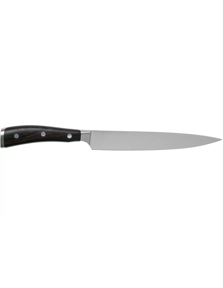 Faca para cortar/universal Wüsthof Ikon forjada de 20 cm em madeira de granadilha
