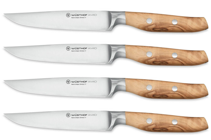 Set of 4 Wüsthof Amici forged steak knives