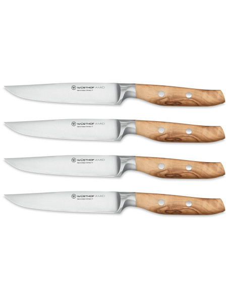 Set of 4 Wüsthof Amici forged steak knives