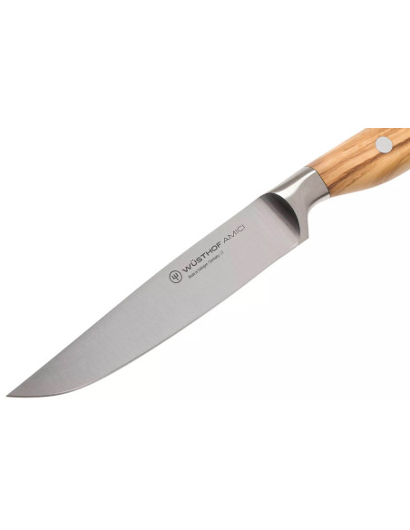 Wüsthof Amici Steakmesser geschmiedet 12cm aus Olivenholz