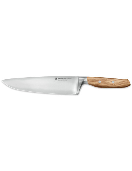 Cuchillo forjado Wüsthof Amici 20cm en madera de olivo