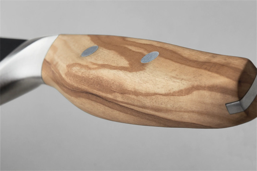 Wüsthof Amici 17cm med granton egg santokukniv i olivträ