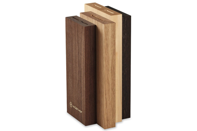 Blocco a vuoto Wüsthof Crafter in legno di quercia, acero e faggio - 6 scanalature