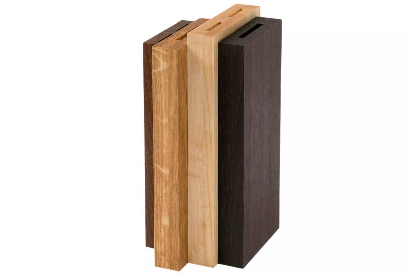 Blocco a vuoto Wüsthof Crafter in legno di quercia, acero e faggio - 6 scanalature