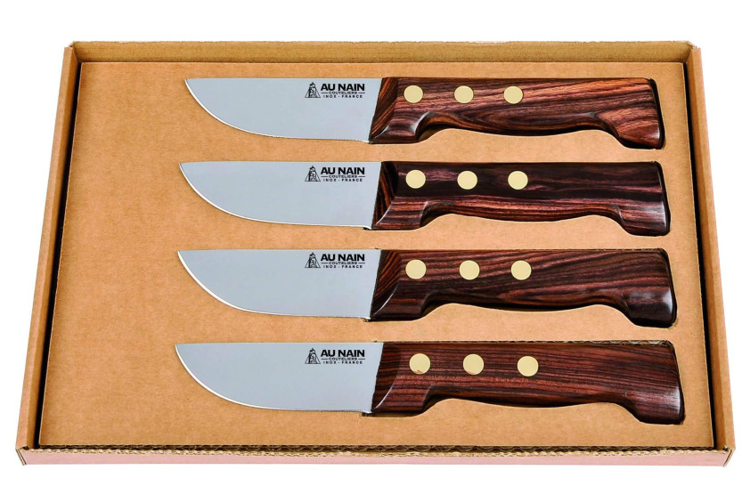 Set van 4 P'tit Boucher Au Nain Franse steakmessen