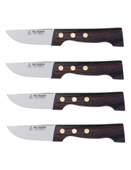 Set di 4 coltelli da bistecca di produzione francese P'tit Boucher Au Nain