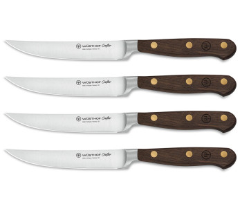 Set med 4 Wüsthof Crafter stekknivar i ek