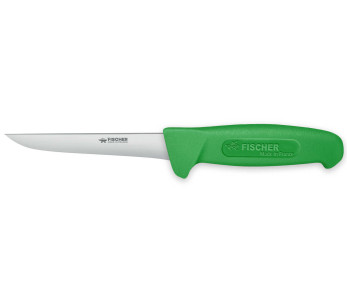 Fischer HACCP Cuchillo deshuesador profesional 14cm hoja recta mango verde