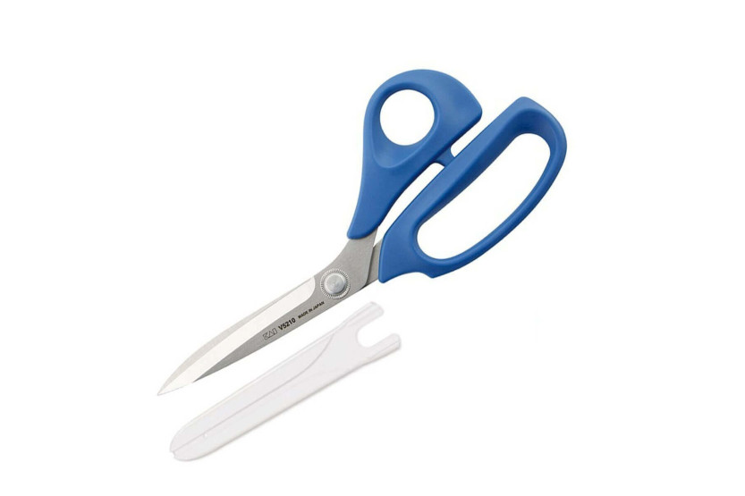 Tesoura de costureira Kai em aço inoxidável 21cm azul