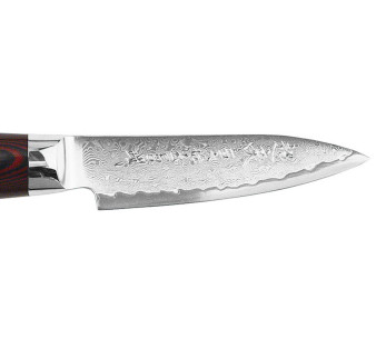 Yaxell SUPERGOU japanilainen kuorintaveitsi 10cm 161 kerrosta damascusta terää 2