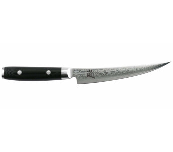 Cuchillo deshuesador japonés Yaxell RAN 15cm hoja damasco 69 capas