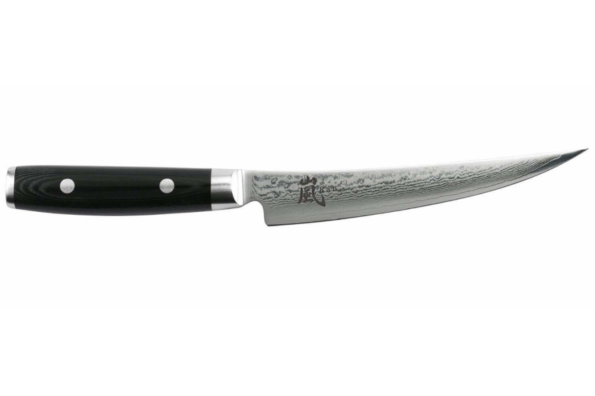 Japansk udbeningskniv Yaxell RAN 15 cm klinge damask 69 lag