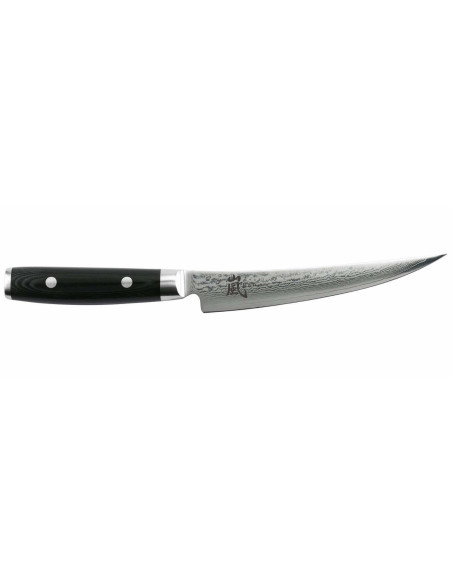 Japanese boning knife Yaxell RAN 15cm blade damask 69 layers