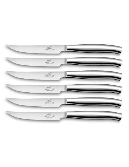 Set in scatola di 6 coltelli da bistecca Lion Sabatier St Germain, made in France