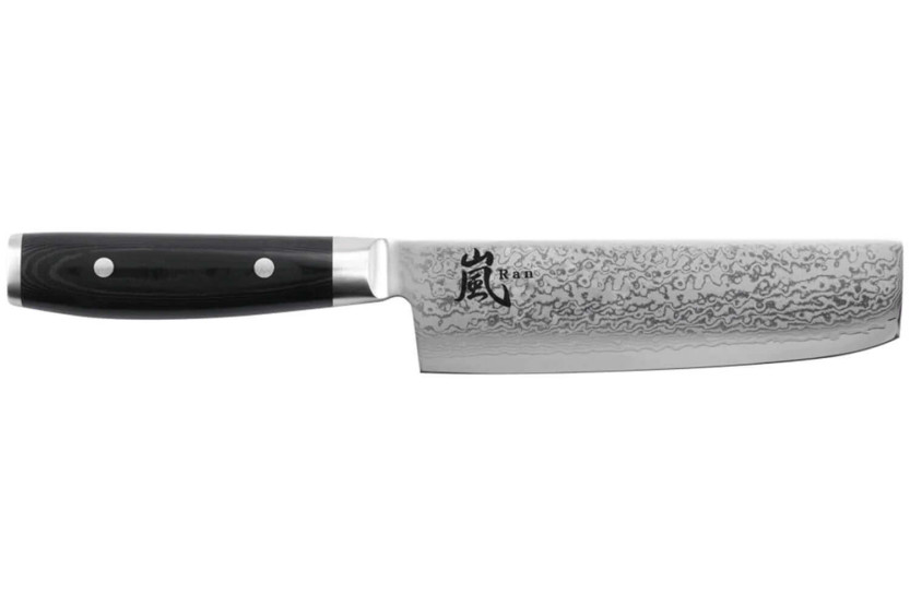 Yaxell RAN Japans nakiri mes 16,5cm damascus lemmet 69 lagen