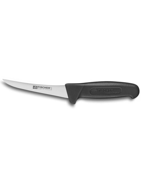 Fischer HACCP Profi-Ausbeinmesser halbflexible gebogene Klinge 13cm schwarzer Griff