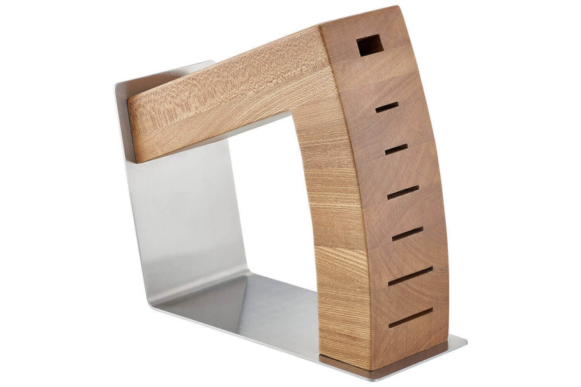 Rösle Move X empty block in elm wood for 6 knives and 1 pair of scissors