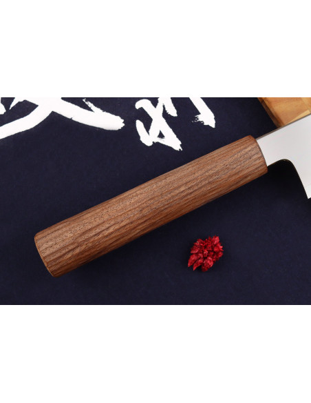 Faca kiritsuke japonês artesanal Kagekiyo Tedukuri 24cm