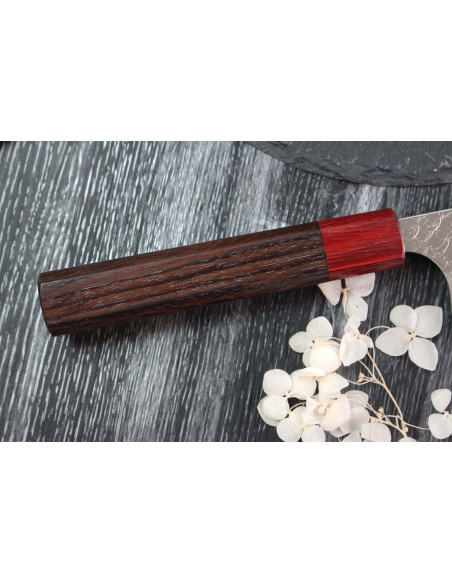 Coltello da chef giapponese fatto a mano Yoshimi Kato SG2 Tsuchime da 24 cm