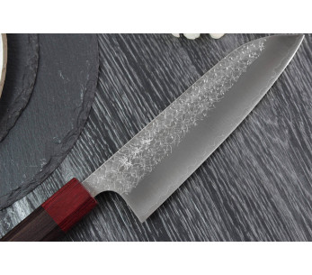 Yoshimi Kato Minamo SG2 Tsuchime 17cm Cuchillo santoku japonés hecho a mano 2