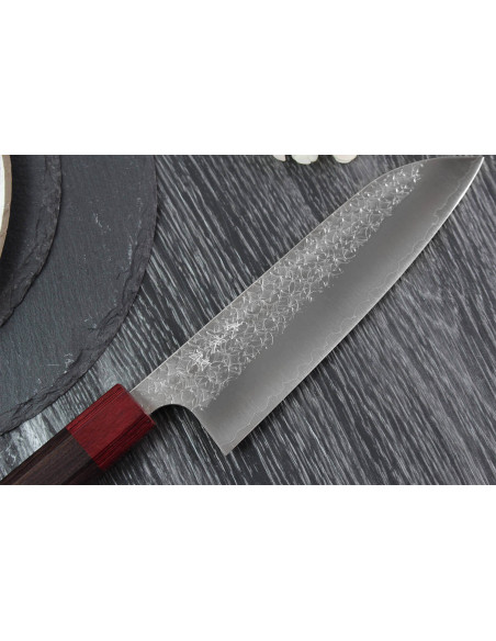 Yoshimi Kato SG2 Tsuchime 17cm Cuchillo santoku japonés hecho a mano