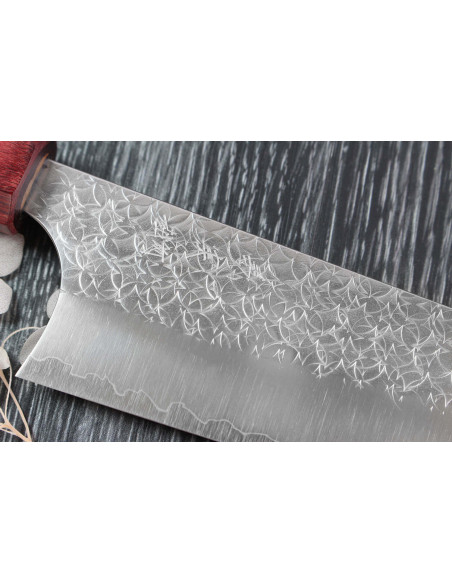 Yoshimi Kato SG2 Tsuchime 17cm Japanese handmade bunka knife