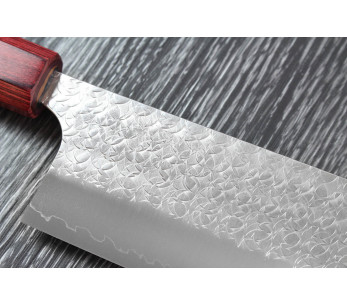 faca nakiri japonesa Yoshimi Kato SG2 Tsuchime 16cm feita à mão 2