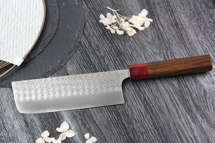 Yoshimi Kato SG2 Tsuchime 16 cm håndlaget japansk nakiri-kniv