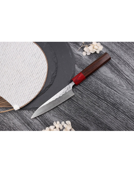 Japanisches handgefertigtes Universalmesser Yoshimi Kato SG2 Tsuchime 12cm