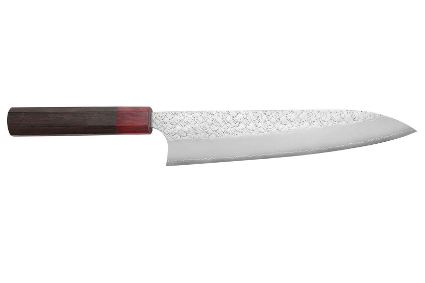 Yoshimi Kato SG2 Tsuchime 21cm cuchillo de cocinero japonés hecho a mano