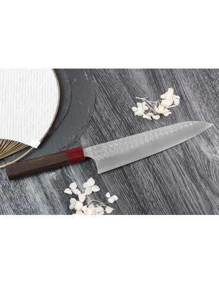 Yoshimi Kato SG2 Tsuchime 21cm handgemaakt Japans koksmes