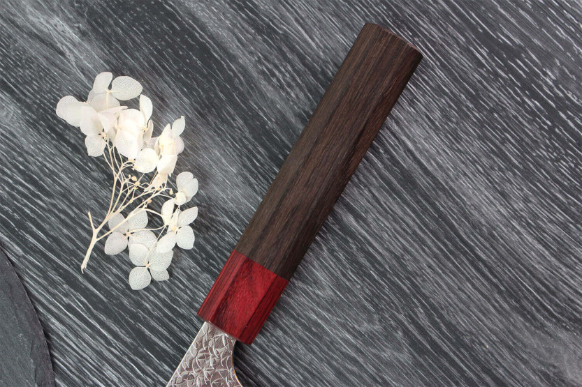 Yoshimi Kato SG2 Tsuchime 21cm handgjord japansk kockkniv