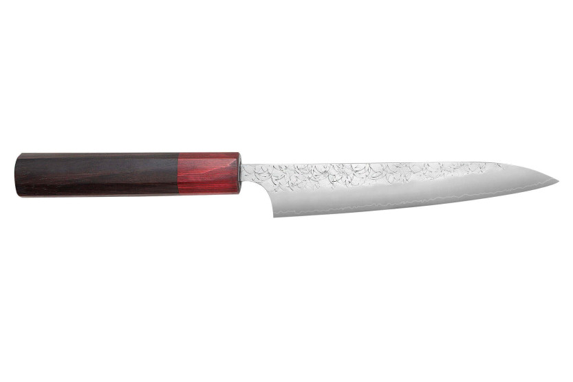 Faca universal japonesa artesanal Yoshimi Kato SG2 Tsuchime 14cm